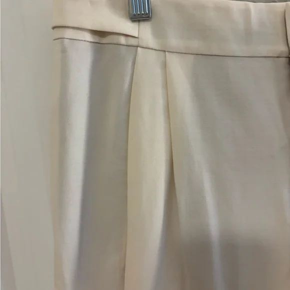 VINCE Double Pleated Cropped trouser pant medium rise - Picture 3 of 12